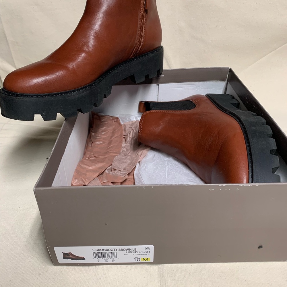 Franco Sarto Brown Ankle Boots